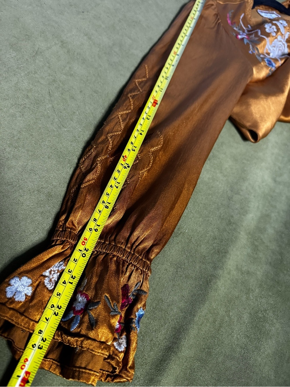 JOHNNY WAS Roma Victorian Prairie Blouse in Topaz Small EUC 171 - Picture 12 of 16